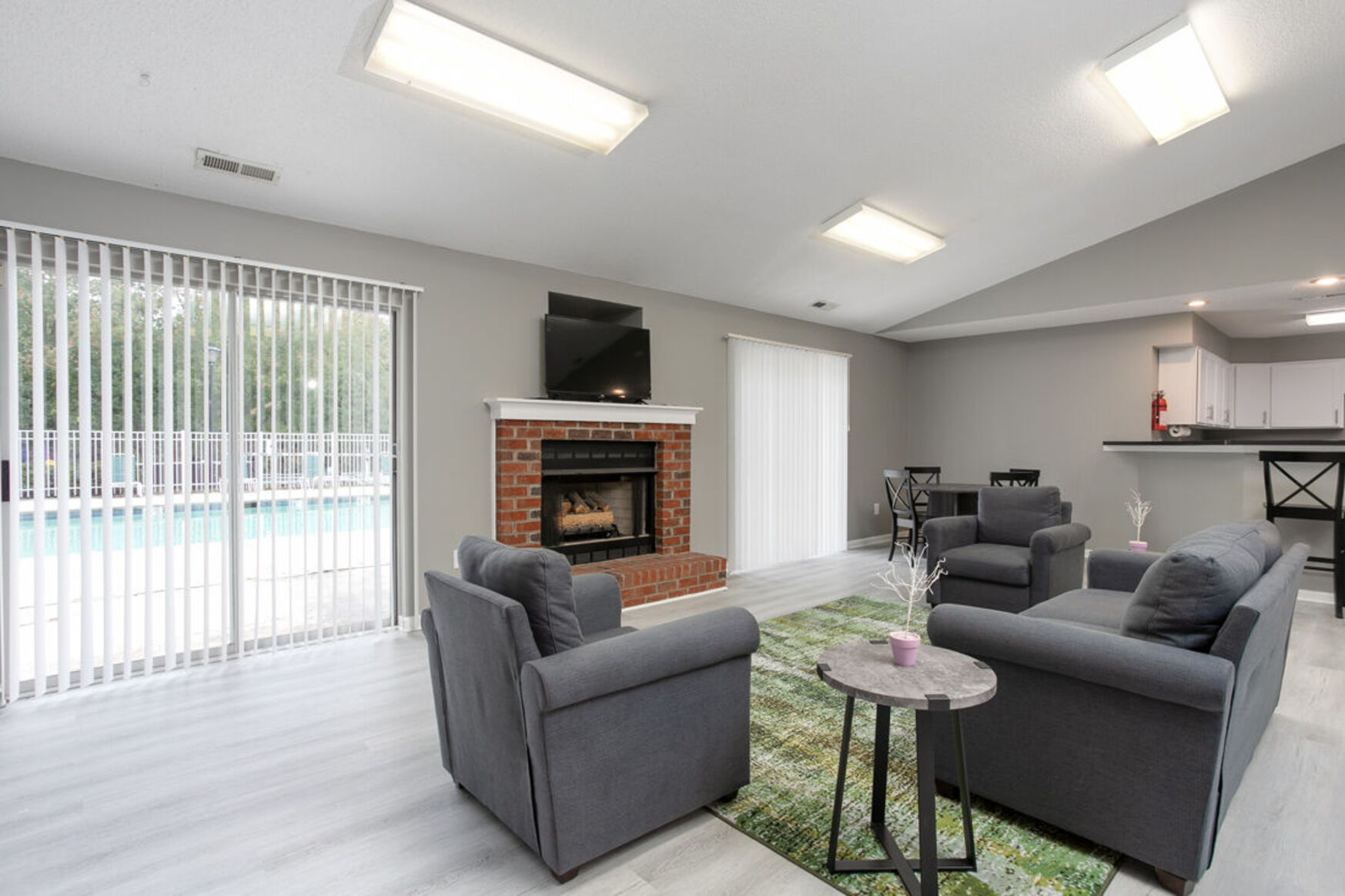 Clubhouse with seating area 