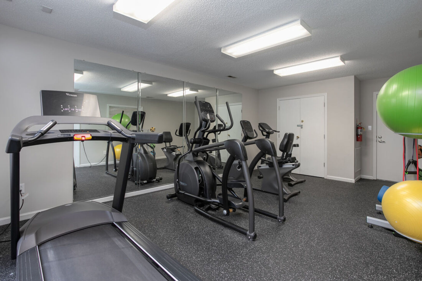 Fitness center with equipment 