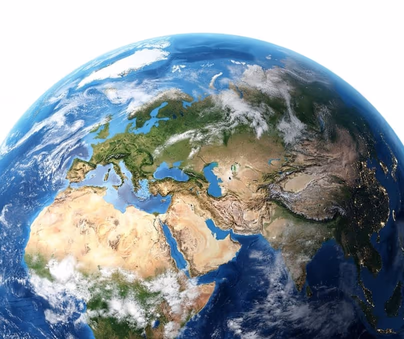 Earth from space showing global coverage