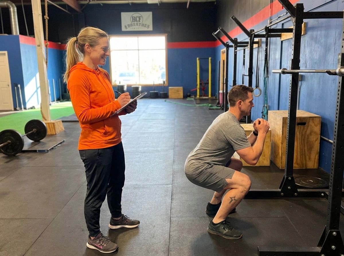 CrossFit athlete receiving one-on-one post-surgical physical therapy treatment in Derry, NH