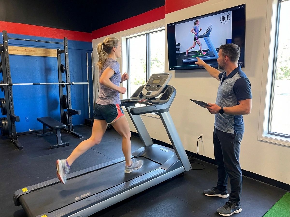 Patient working with a provider at a performance physical therapy clinic in Derry