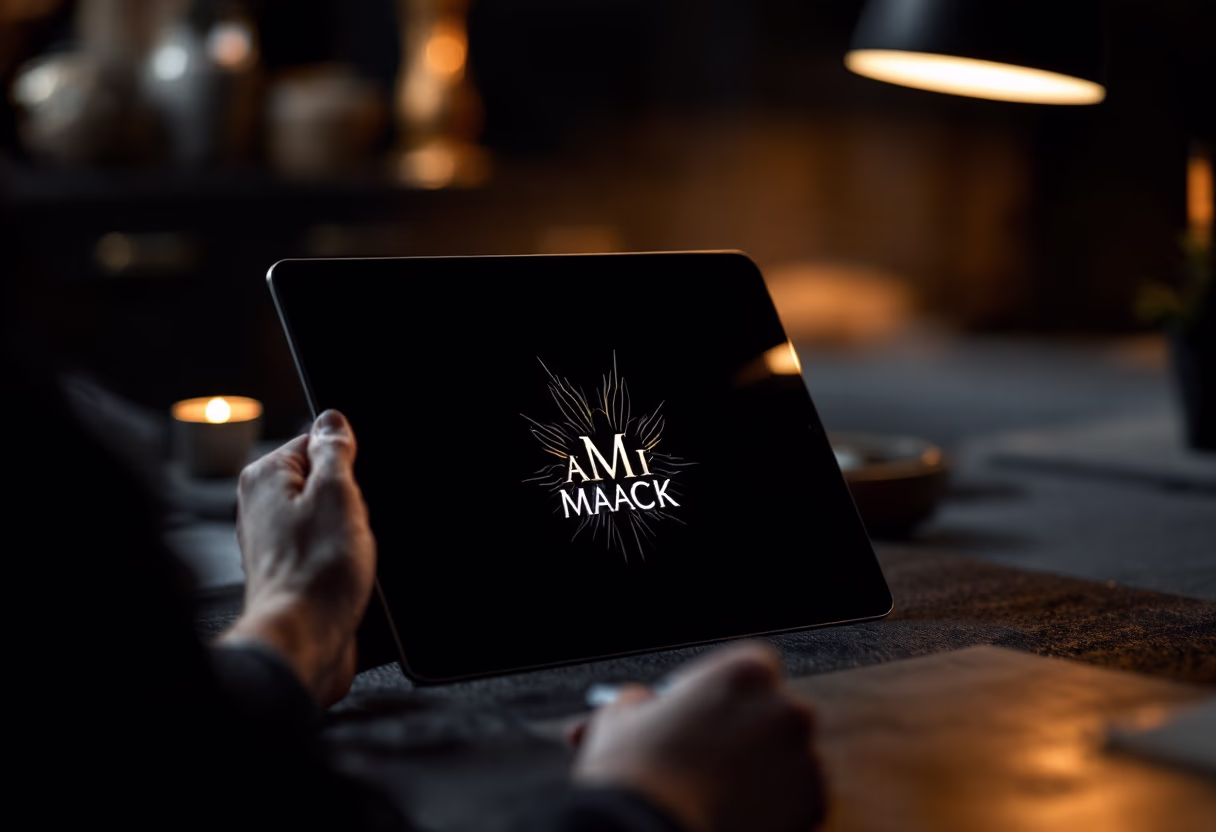 image of a logo design process