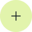 Green circular button with a black plus sign in the center.