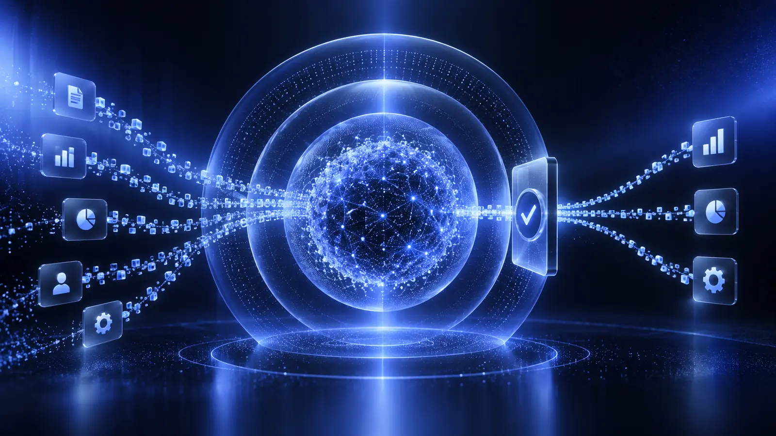 Financial AI agent operating inside permission and approval boundaries.