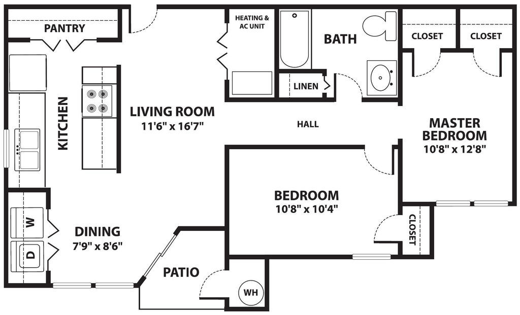 2 Bedroom layout