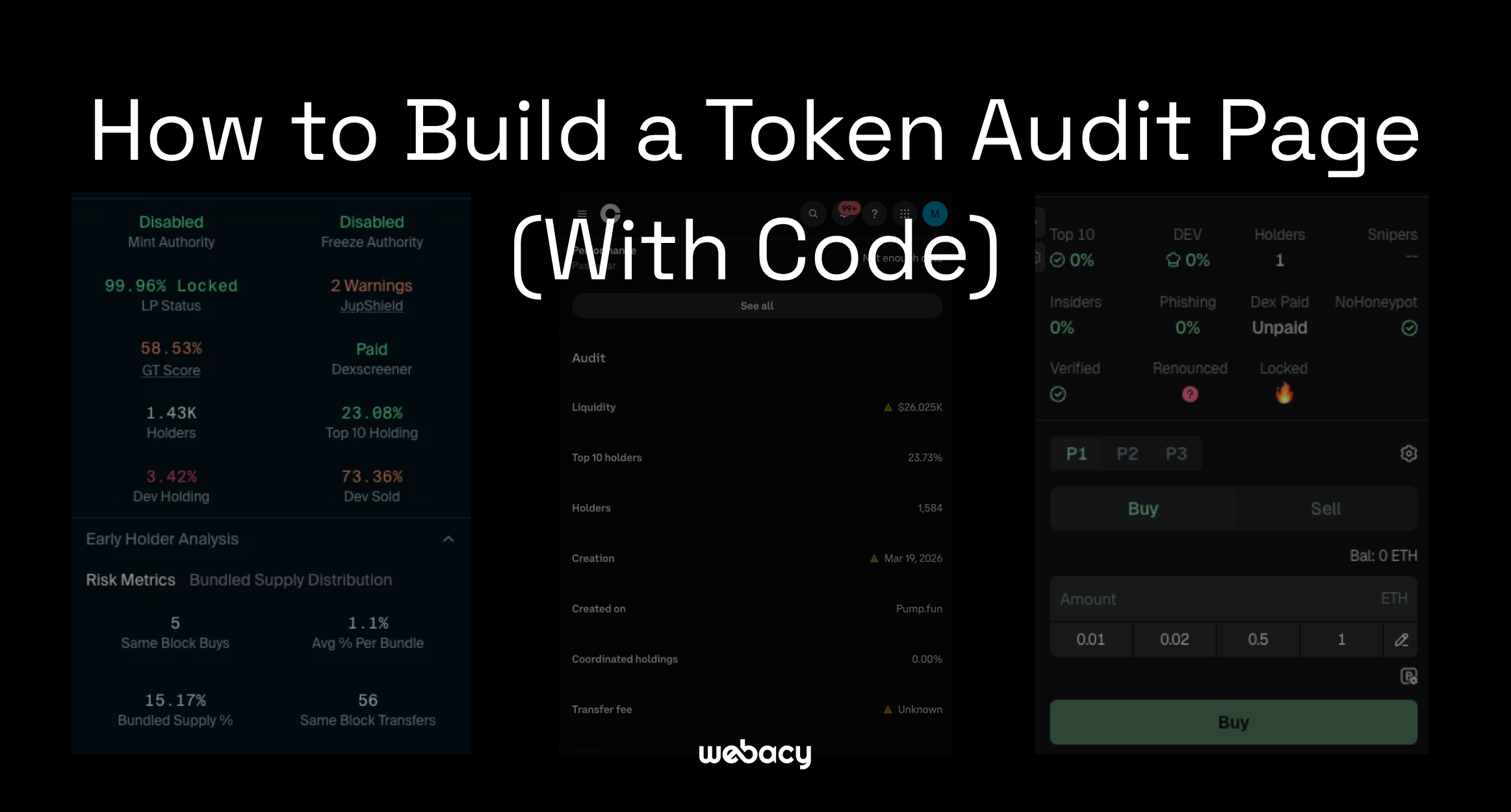 How to Build a Token Audit Page (With Code)