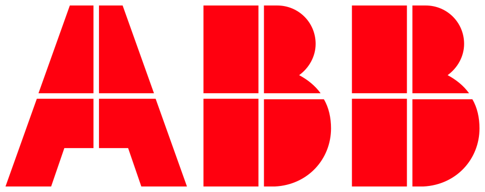 ABB company logo with stylized red letters A, B, and B on a transparent background.