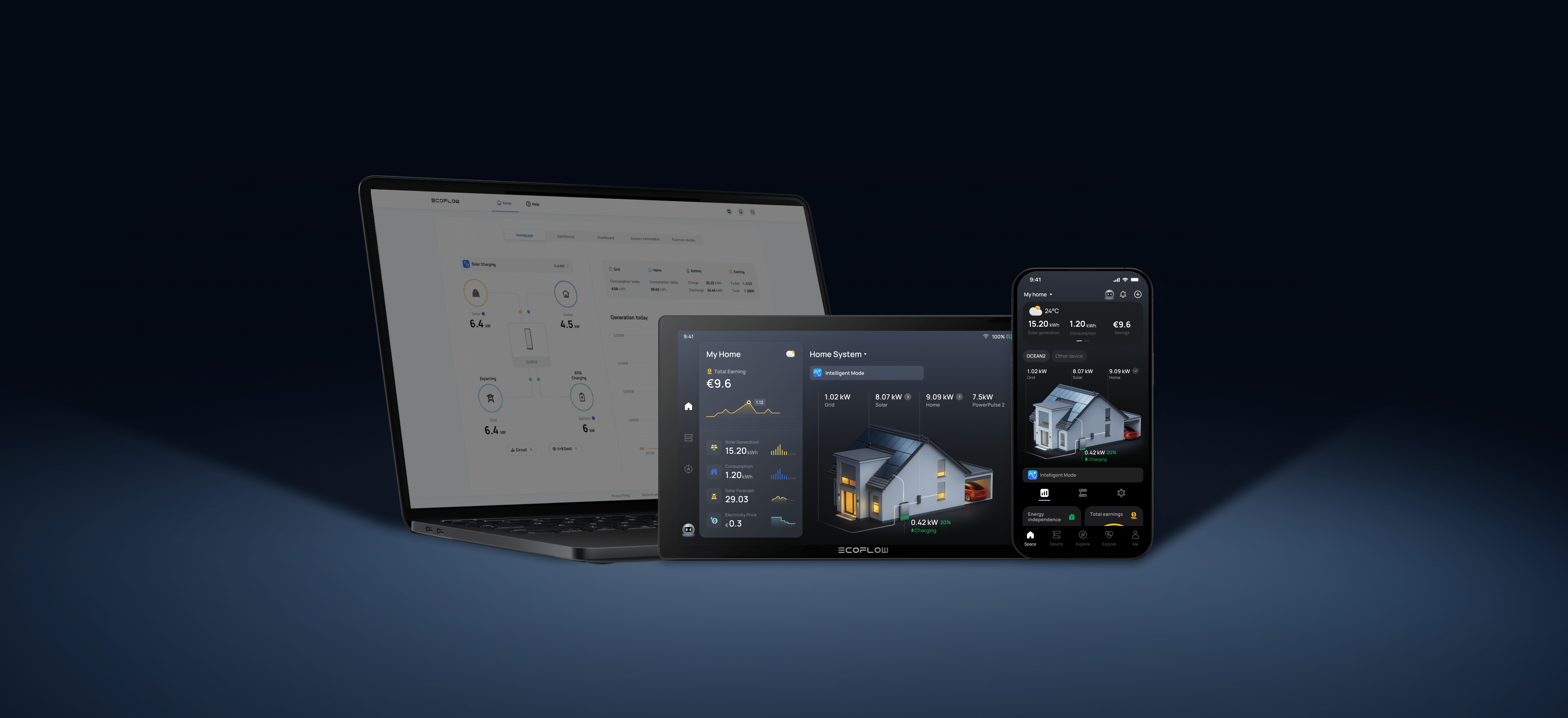 EcoFlow veb portal, PowerInsight ekran i mobilna aplikacija