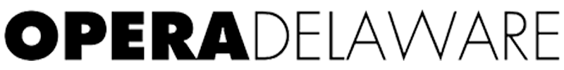 Text logo saying OPERADELAWARE in bold and thin black letters.