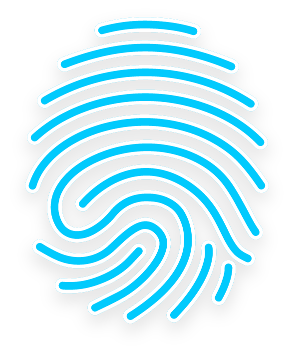 Fingerprint representing HIPAA-compliant handling of patient data