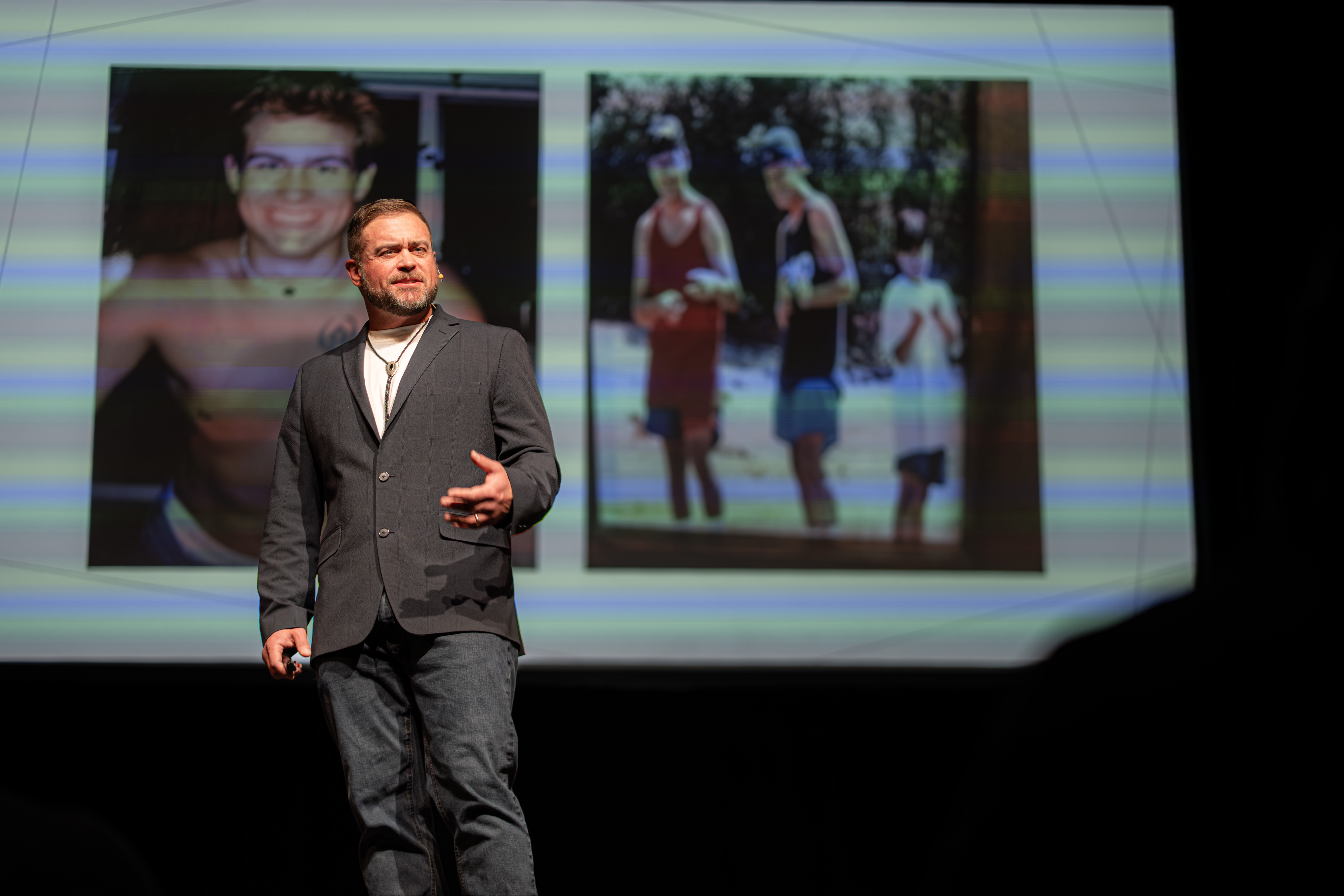 Michael Greenwalt speaking on stage