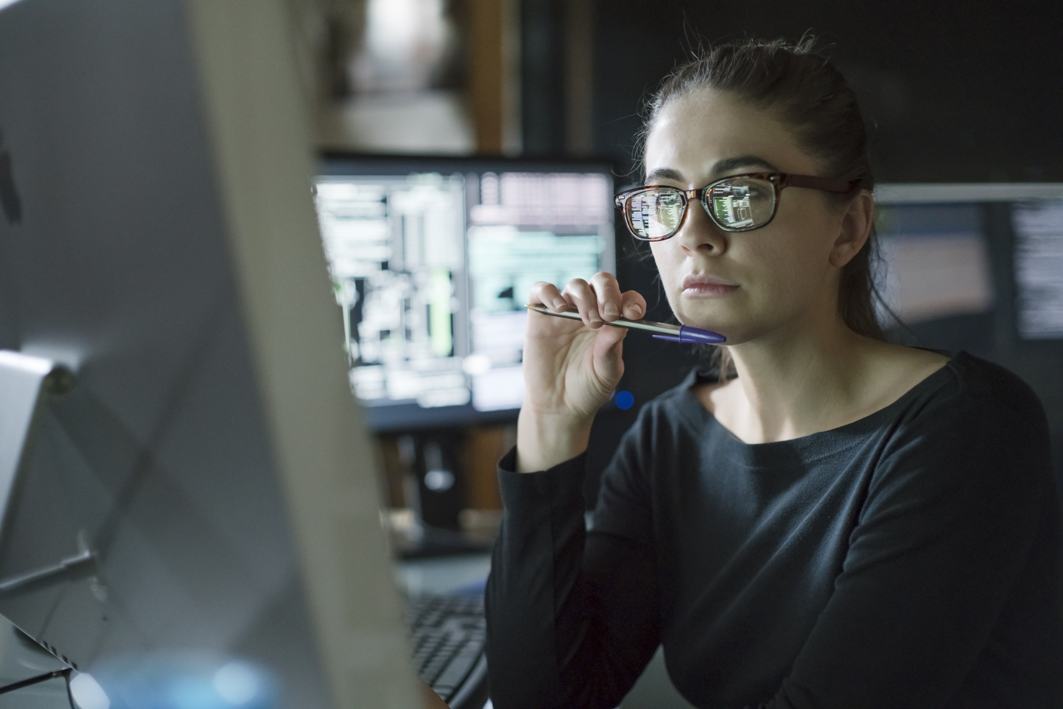 Analyst at work