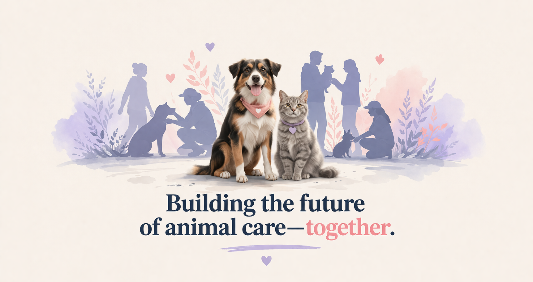 Furbly community showing happy animals while building the future of animal care together.