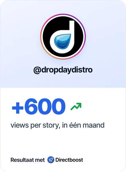 Resultaat van klant @dropdaydistro met Directboost