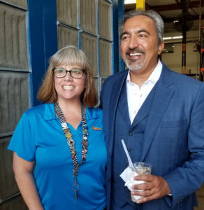 Rep Bera and TESCO staff in photo op
