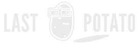 Versão negativa da logo Last Potato