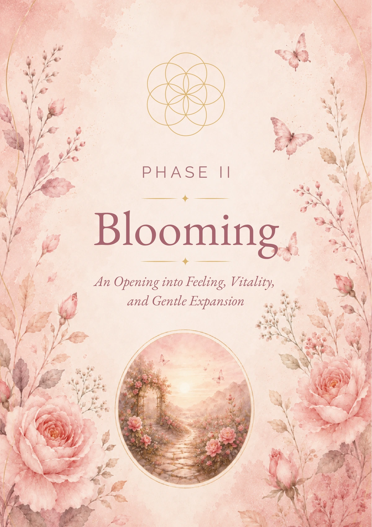 Blooming phase opening page from the 21-day Journey.