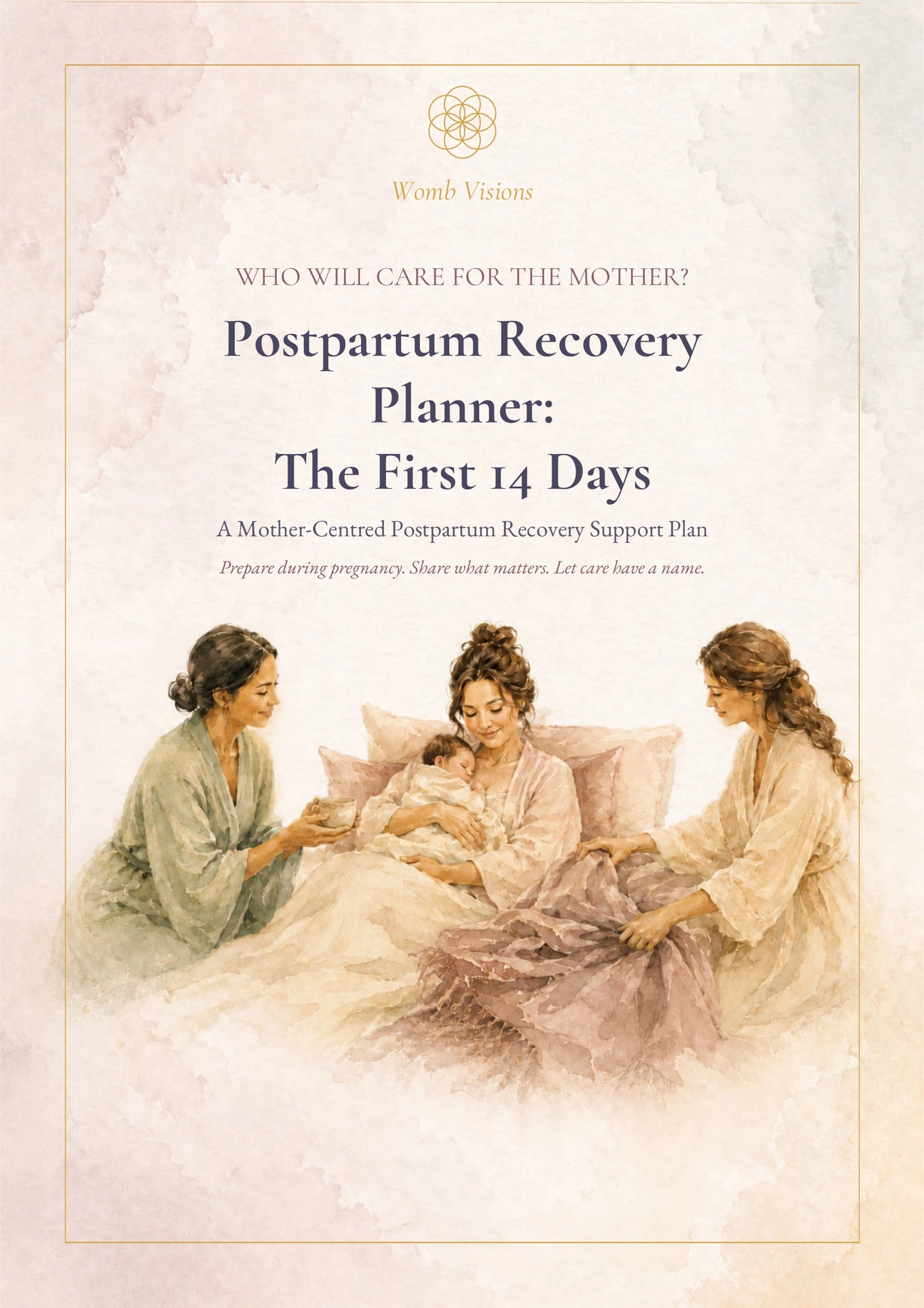 Original cover of Postpartum Recovery Planner — The First 14 Days.