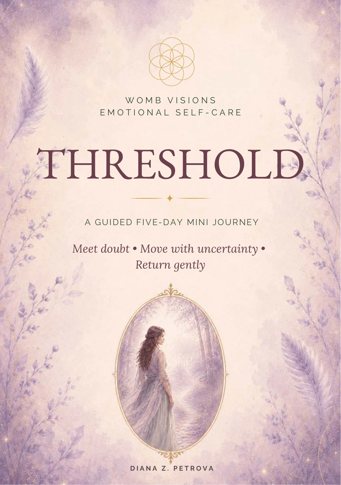 Original cover of Threshold — a five-day Emotional Self-Care Mini Journey.