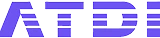 Logo with stylized letters 'ATD' in blue and purple.