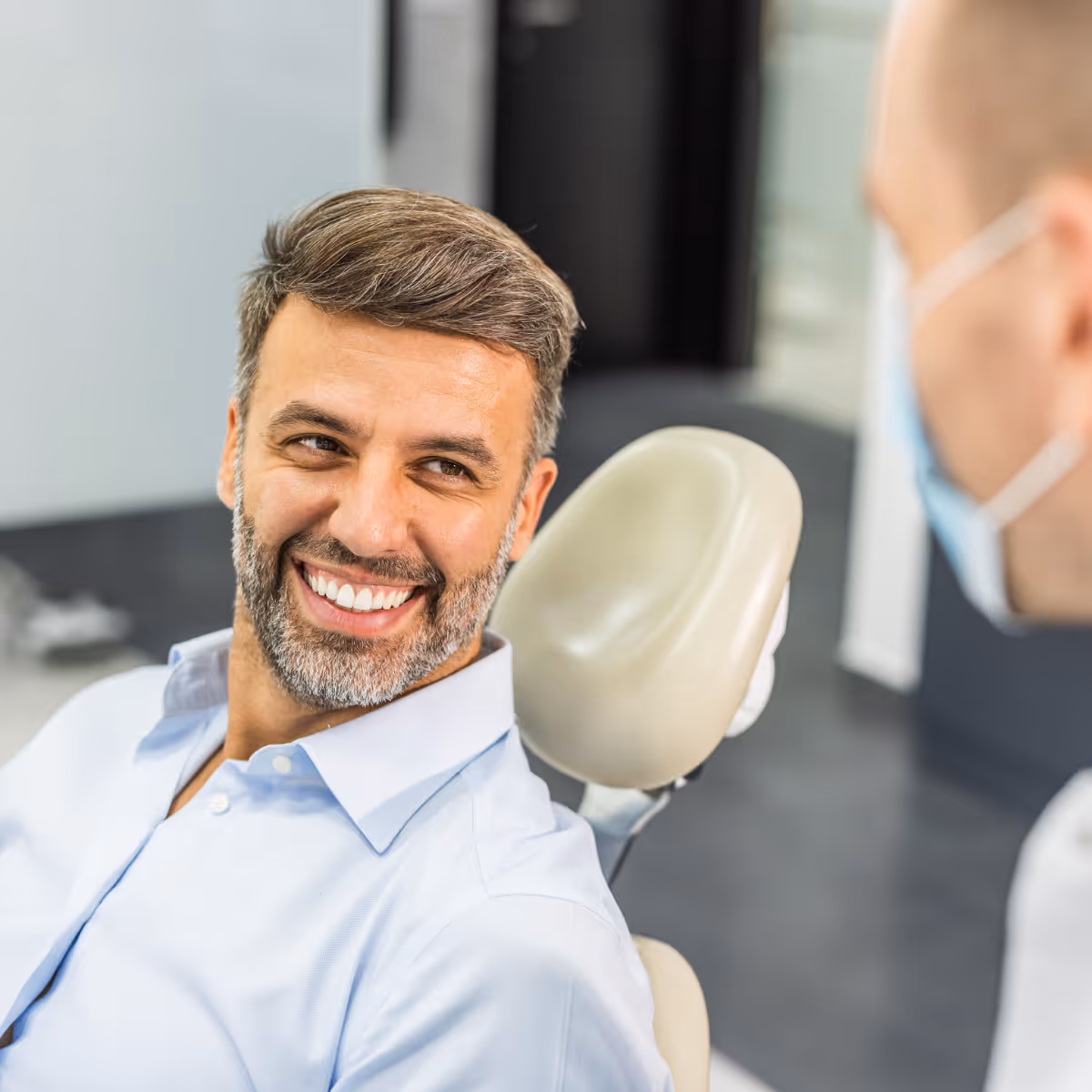 Patient of Dr John Garza smiling