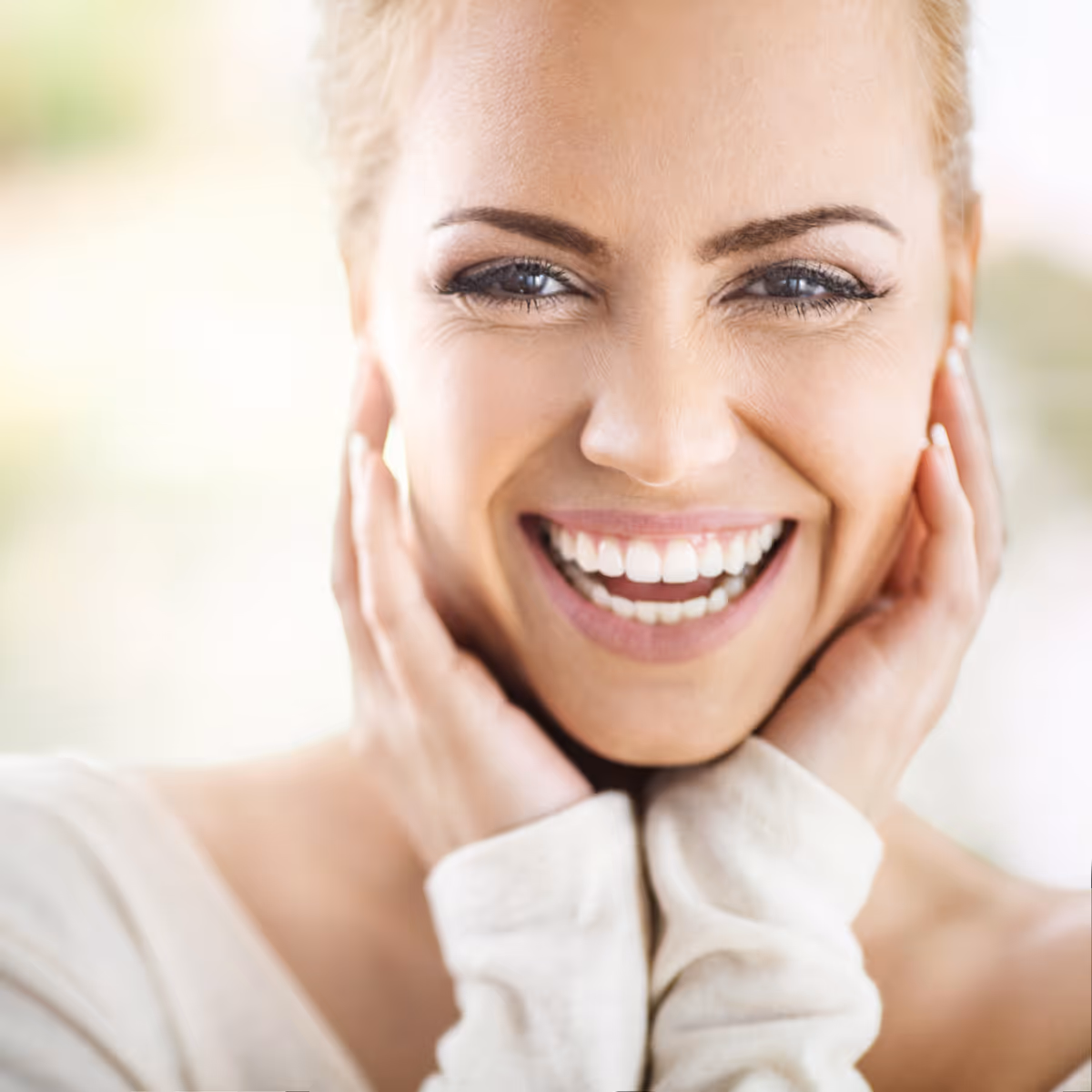 smiling dental patient