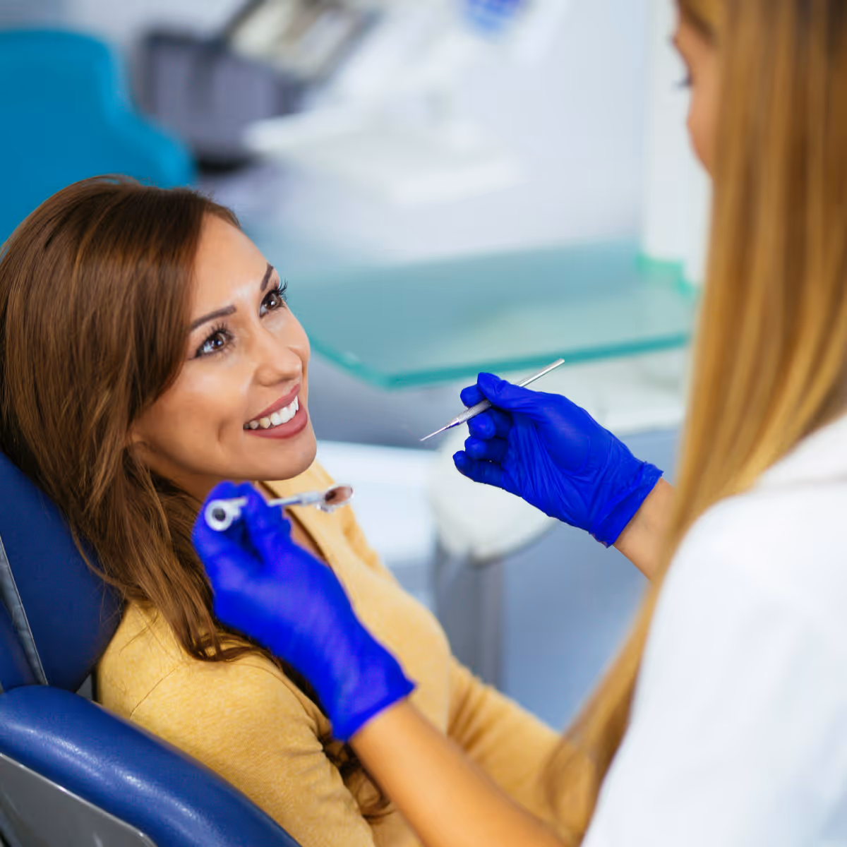 Woman smiling with Cerec veneers