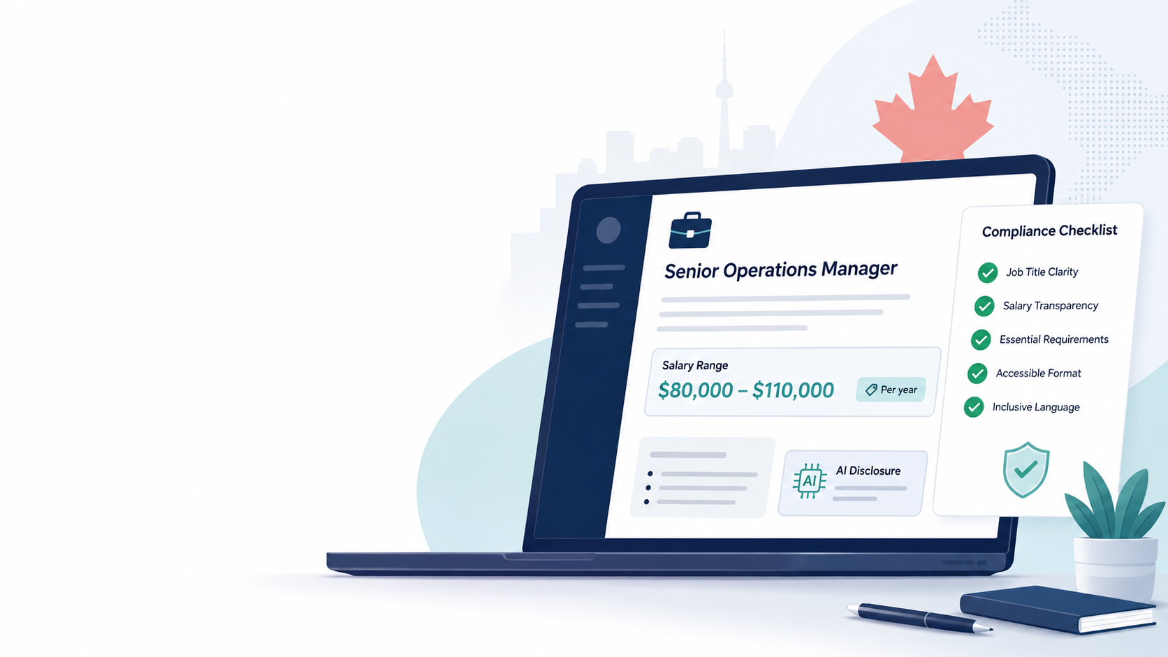 Ontario job posting rules guide 2026: checklist of the six compliance requirements for employer job ads.