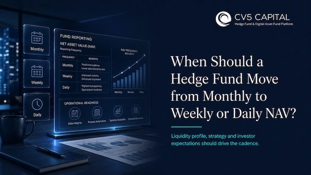 Hedge fund NAV frequency, liquidity management and institutional fund operations illustration