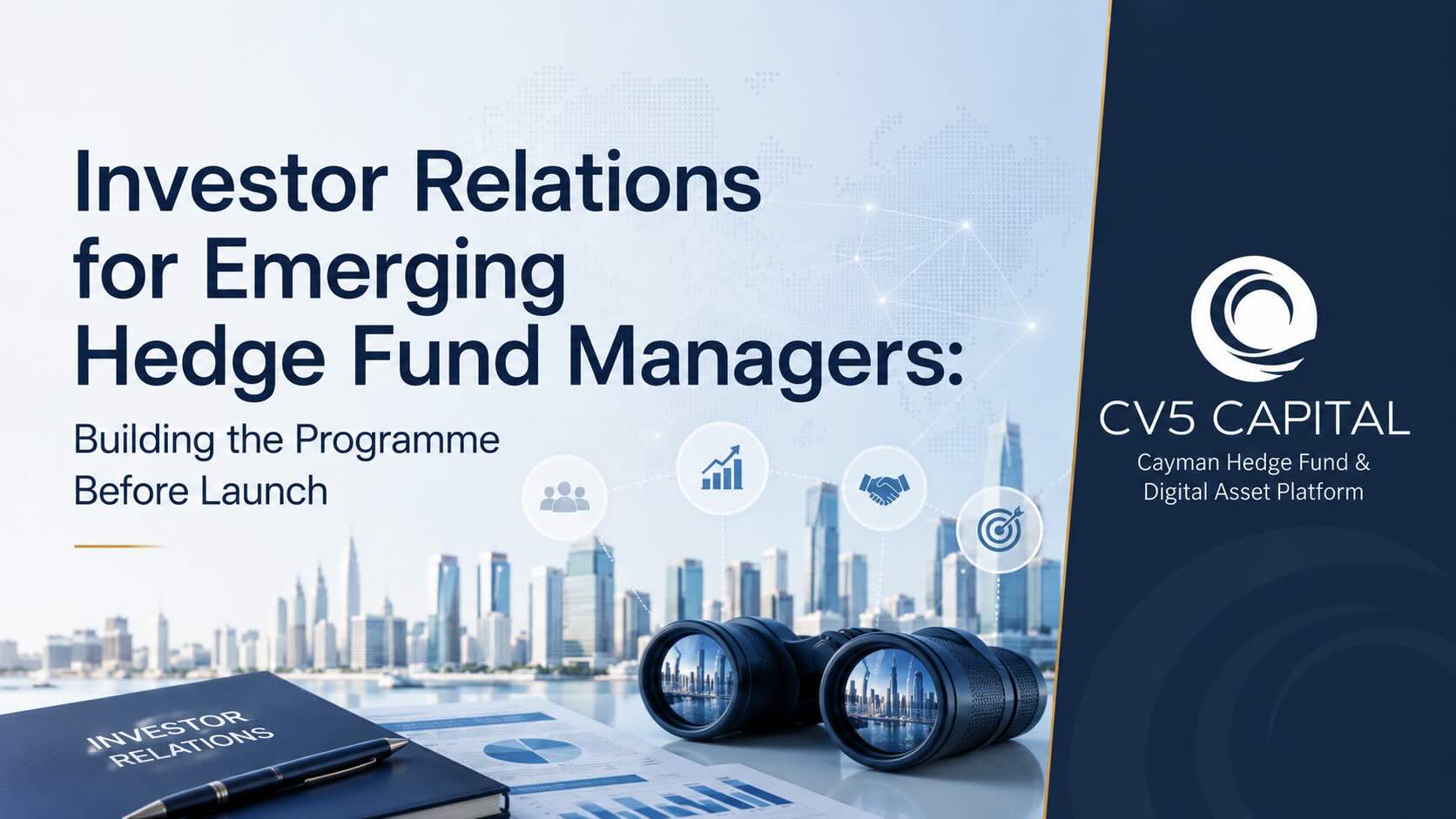 New hedge fund manager in a meeting with institutional investors, focusing on open discussion and relationship building rather than presentations, illustrating a trust‑first investor relations approach for emerging managers