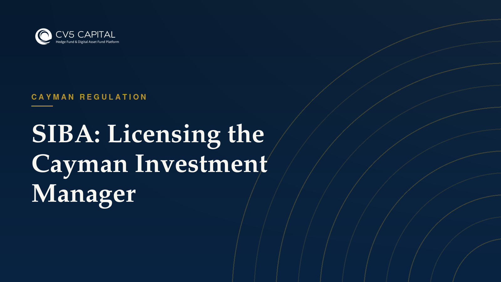 SIBA and the Cayman investment manager, CV5 Capital insights hero