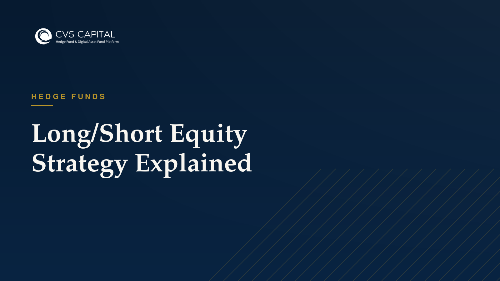Long/short equity strategy, CV5 Capital insights hero