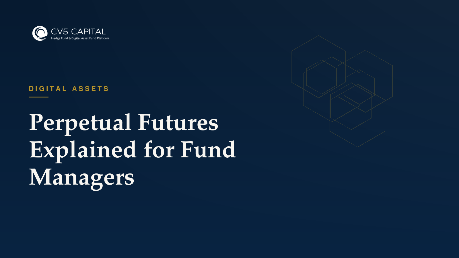 Perpetual futures explained, CV5 Capital insights hero