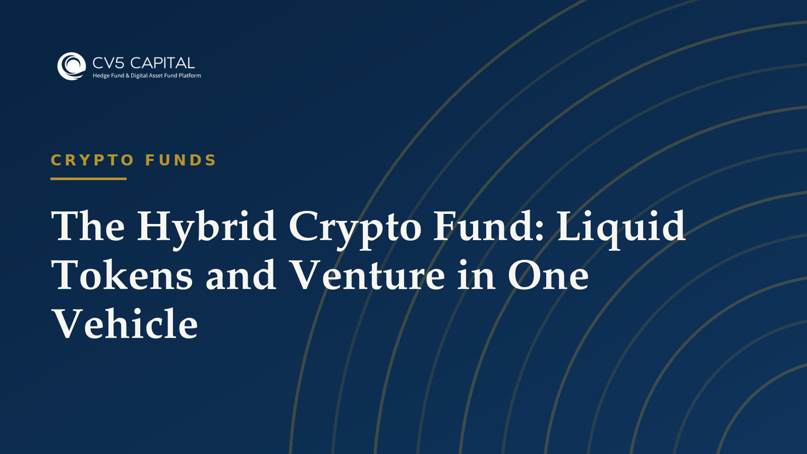 The hybrid crypto fund combining liquid tokens and venture, CV5 Capital insights hero
