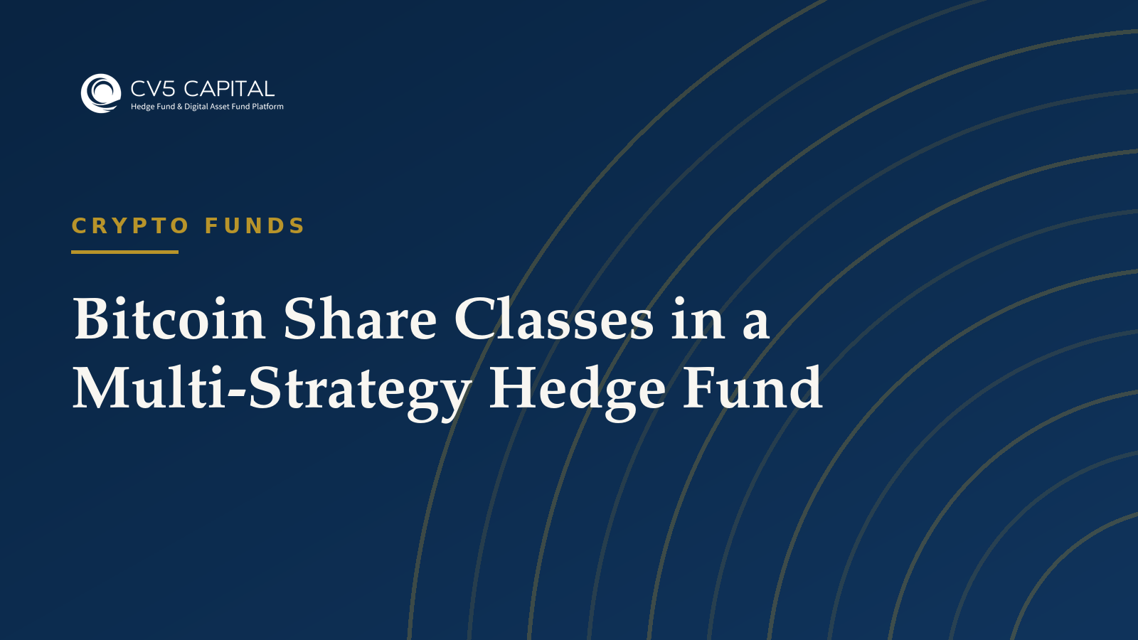 Bitcoin Share Classes in a Multi-Strategy Hedge Fund, CV5 Capital navy and gold hero