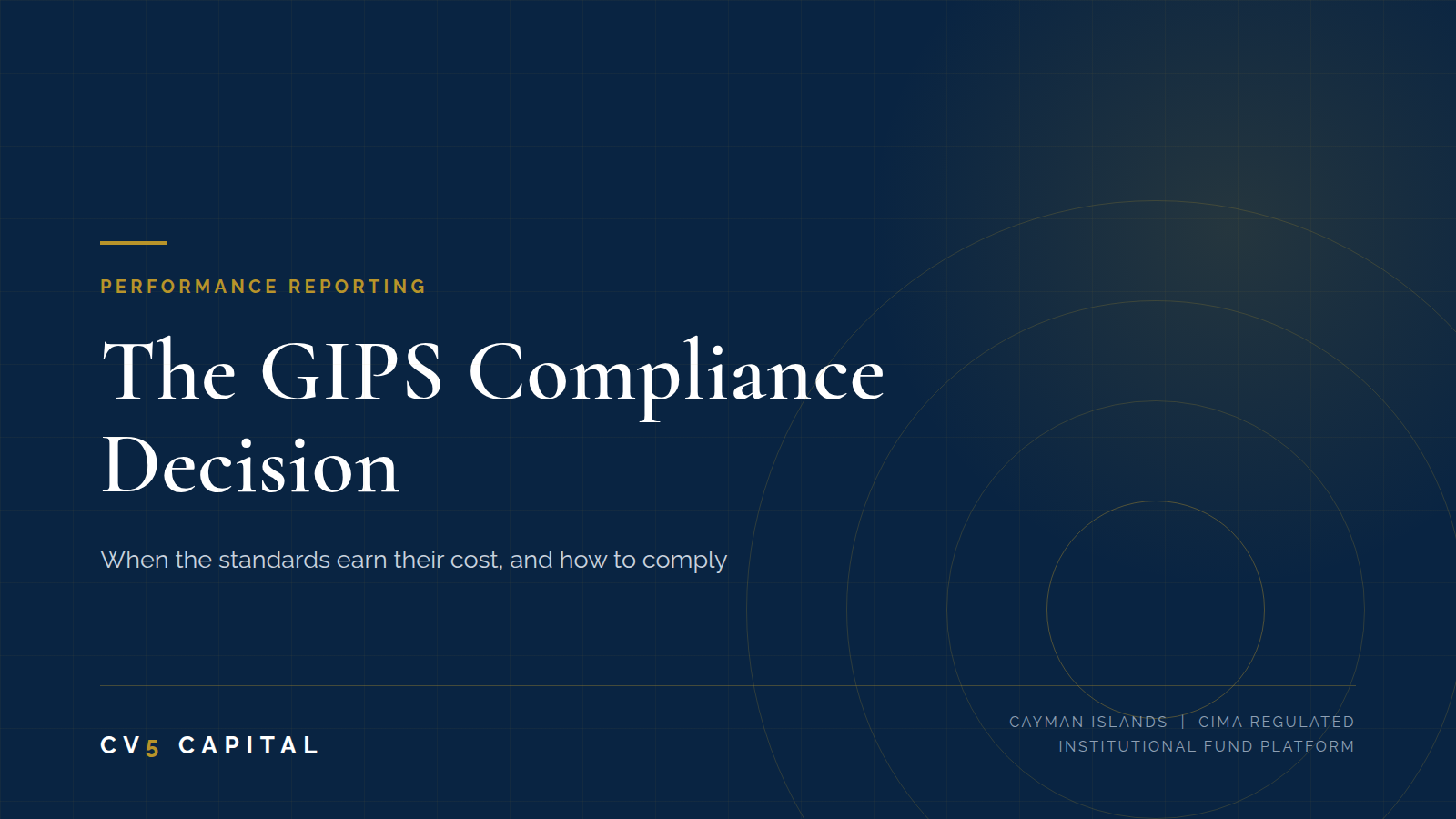 GIPS compliance for hedge fund managers: composite construction, verification and institutional track record presentation for allocator diligence