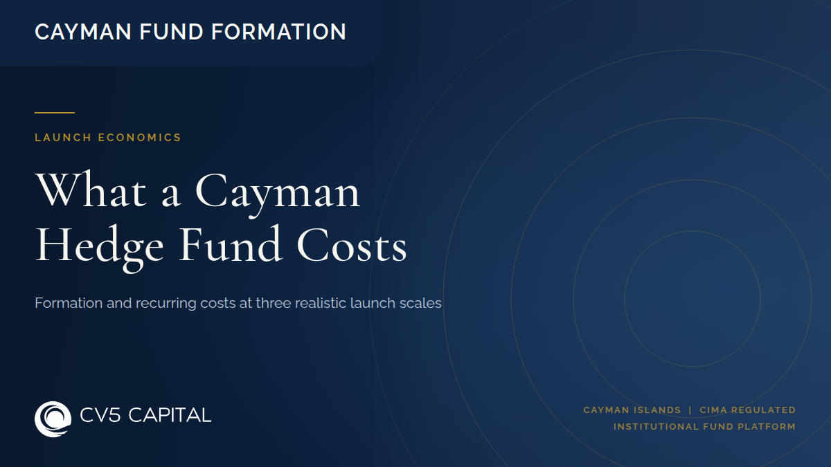 Cayman hedge fund launch and running costs in 2026, covering CIMA fees, directors, audit, administration and formation