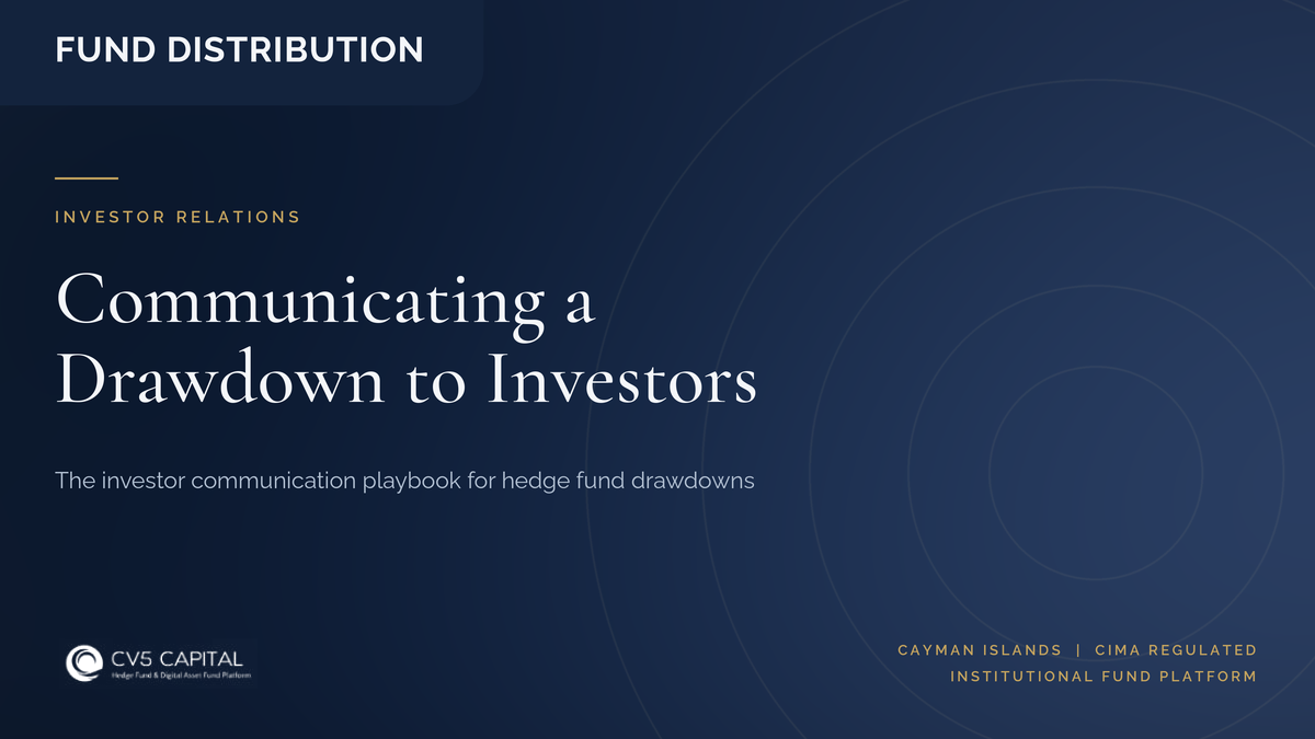 CV5 Capital insight cover: the playbook for communicating a hedge fund drawdown to institutional investors