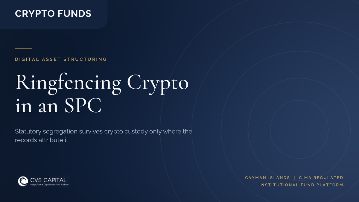 CV5 Capital insight cover: ringfencing digital assets across segregated portfolios in a Cayman SPC