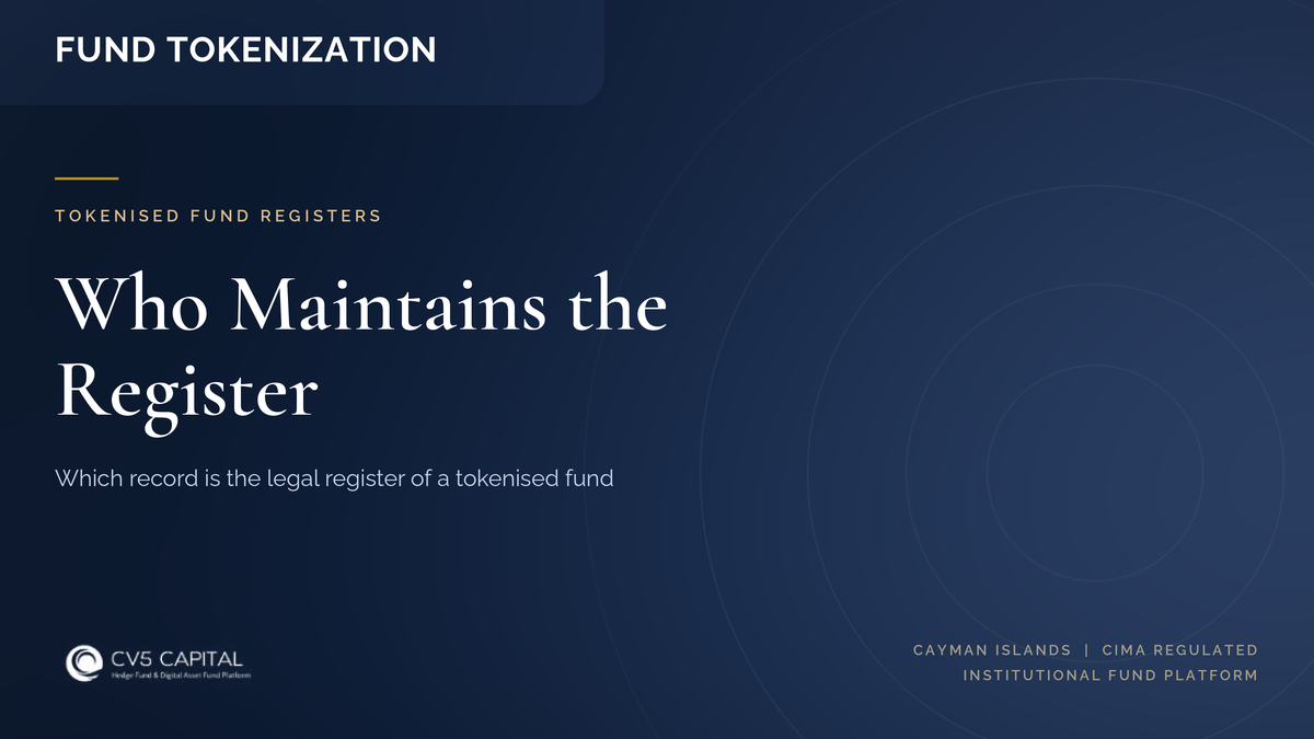 CV5 Capital insight cover: SEC transfer agent rules, tokenised fund registers and who maintains the register of members