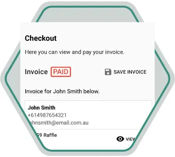 raffle system invoice