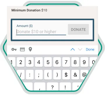 donate via mobile phone