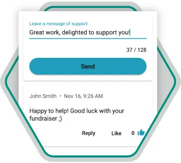 donations message of support