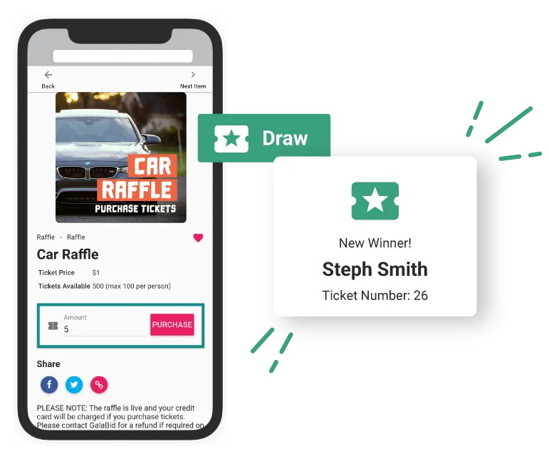 virtual raffle tickets