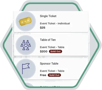 icon multiple ticket types
