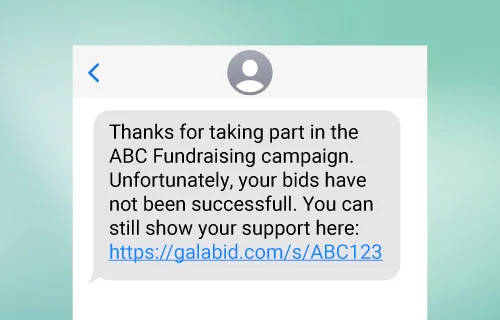 End of Auction Donation Prompt