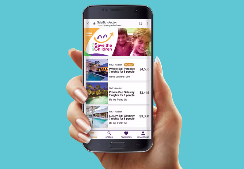 Bidding and Giving on Your Own Phone: How a Mobile Fundraising App Works for Supporters