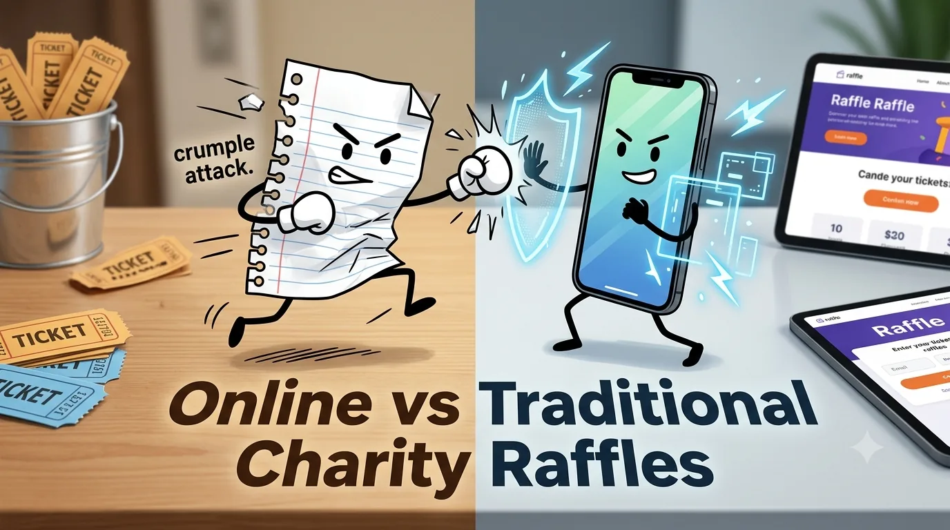 Online vs Traditional Charity Raffles