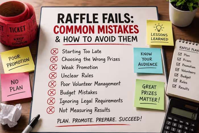 raffle fundraiser common mistakes