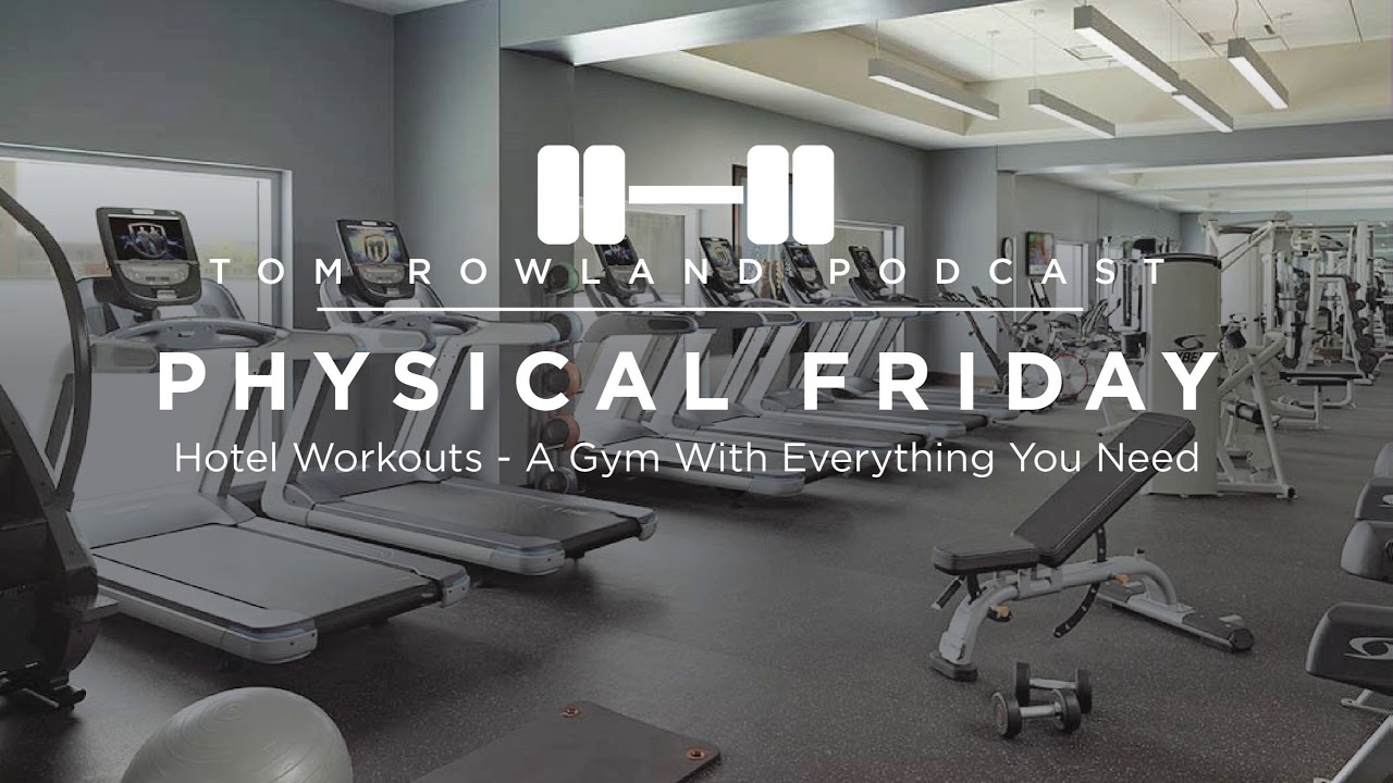 4 workouts to do in a gym with a single dumbbell, pull-up bar, treadmill, and pool — Tom Rowland Podcast Physical Friday